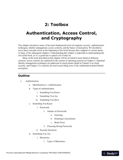 Solution Manual for Security in Computing, 5th Edition - Page 13 preview image