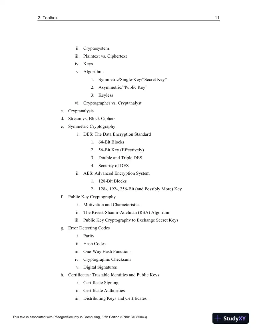 Solution Manual for Security in Computing, 5th Edition, page 15