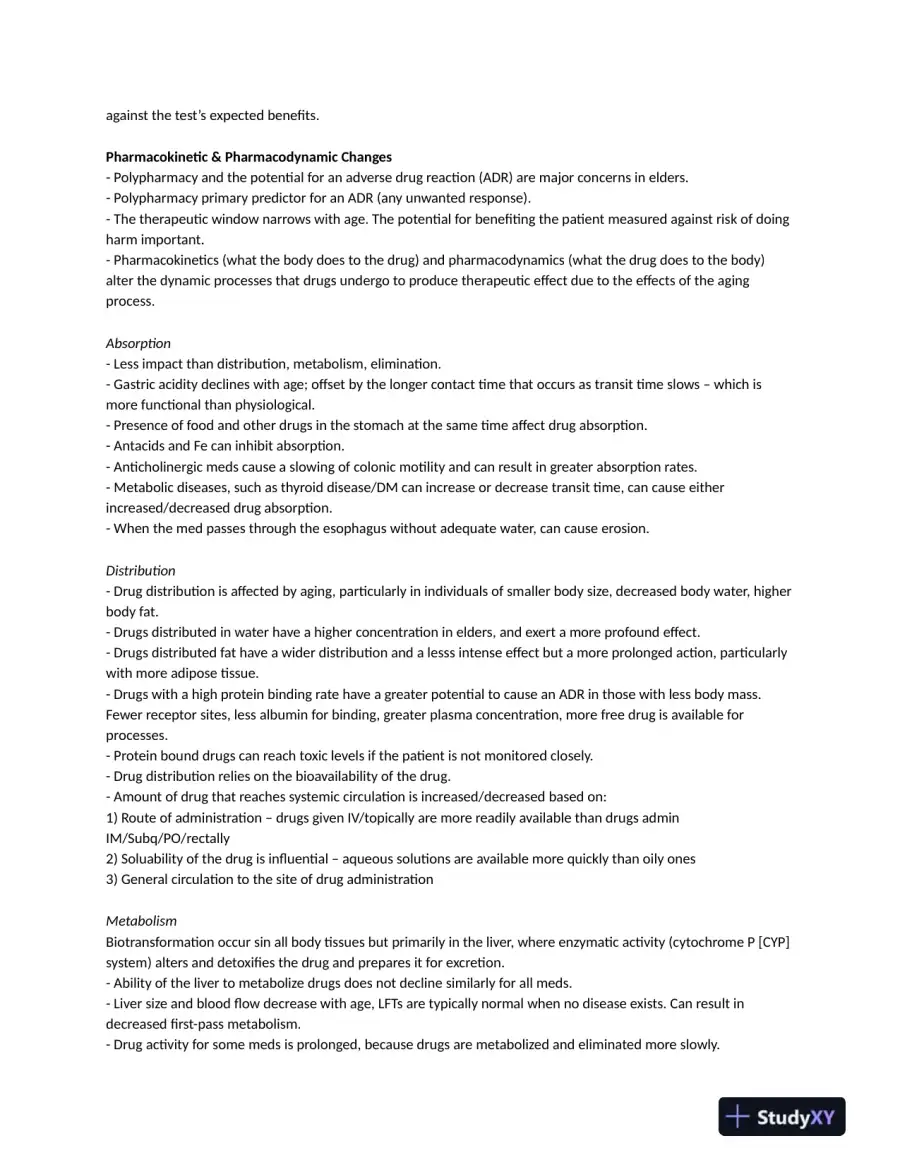 NR601 Clinical Analysis Midterm Exam Study Guide With Answers (14 Solved Questions), page 3