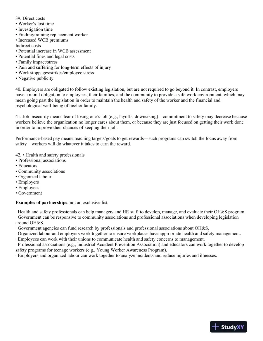 Management of Occupational Health and Safety 7th Edition Test Bank, page 10