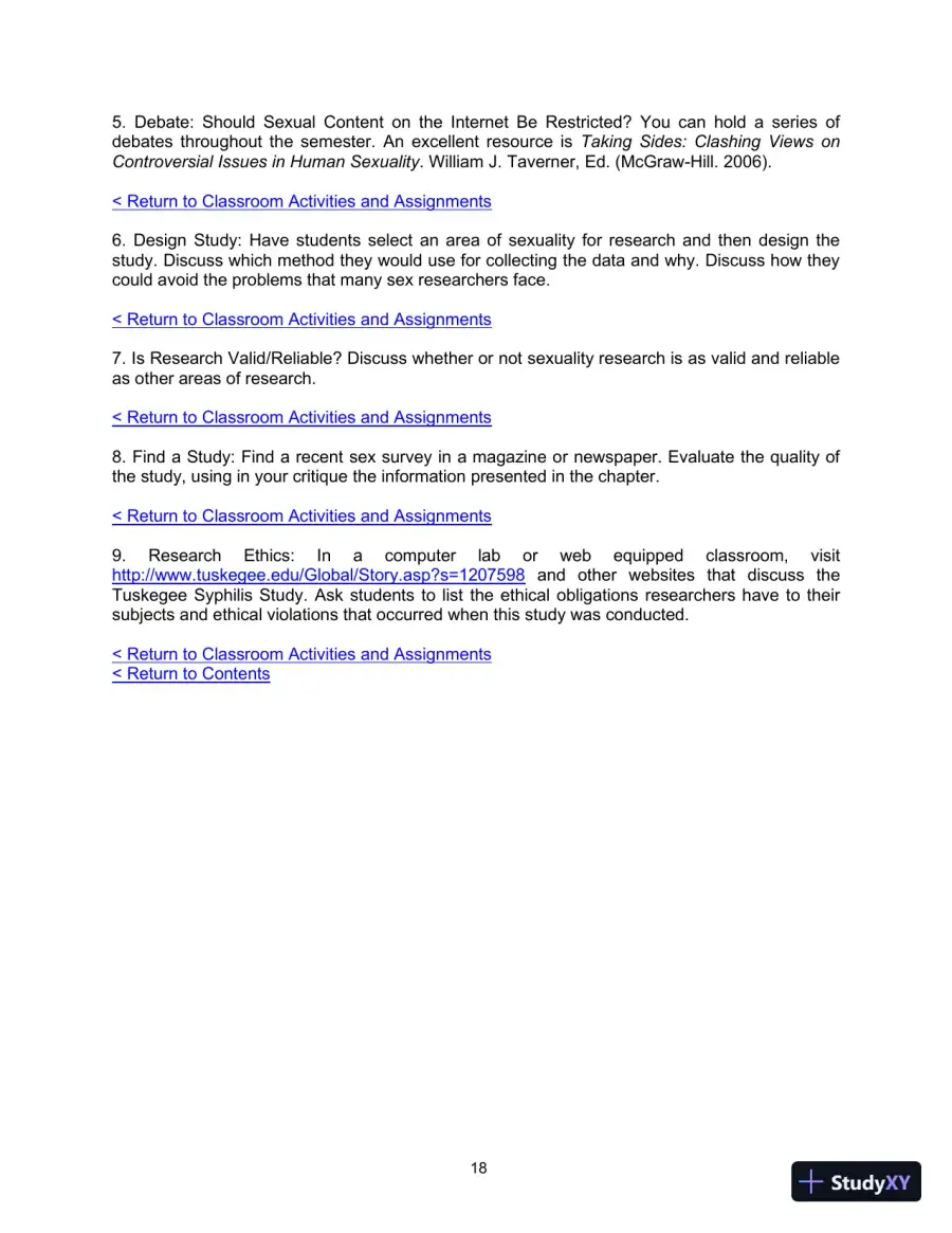 Class Notes for Human Sexuality, 4th Edition, page 19