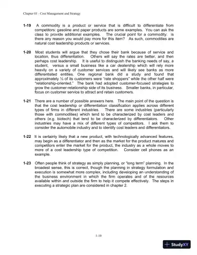 Cost Management: A Strategic Emphasis 7th Edition Solution Manual - Page 11 preview image