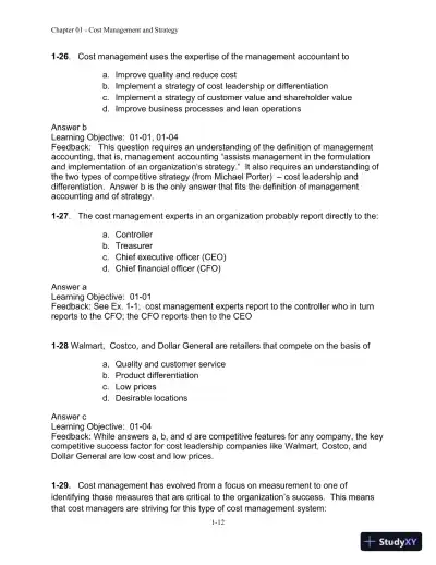 Cost Management: A Strategic Emphasis 7th Edition Solution Manual - Page 13 preview image