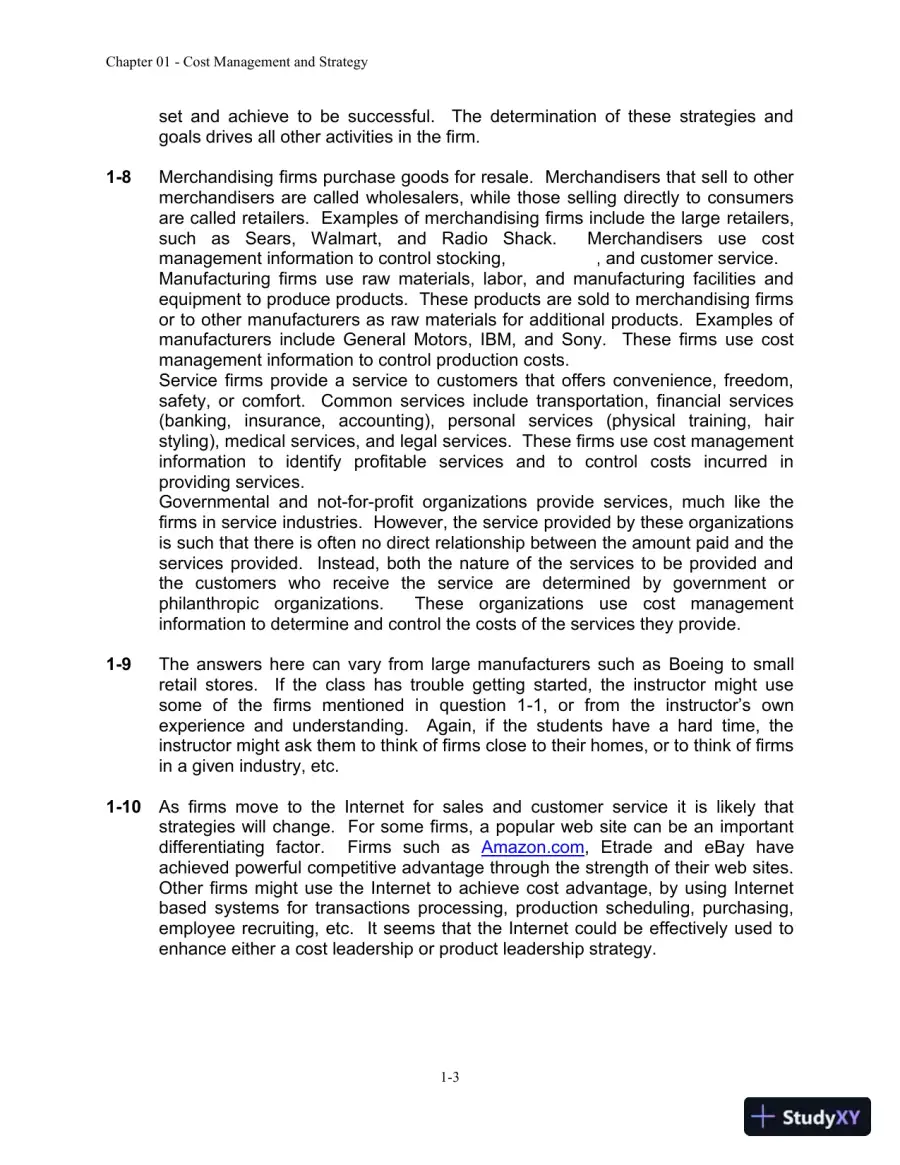 Cost Management: A Strategic Emphasis 7th Edition Solution Manual, page 4