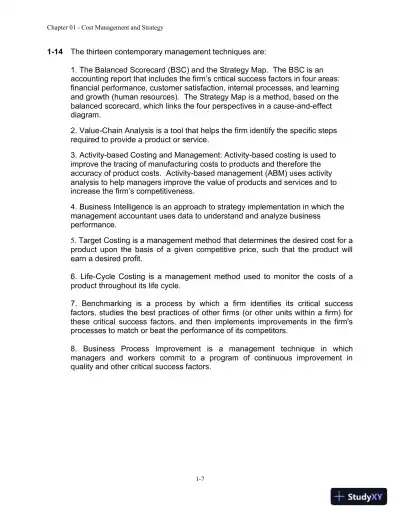 Cost Management: A Strategic Emphasis 7th Edition Solution Manual - Page 8 preview image