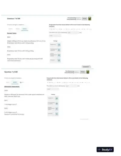 2023 ATI PN Nursing Diagnosis Comprehensive, Predictor With Answers (54 Solved Questions) - Page 8 preview image