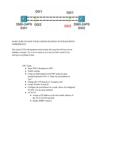 CCNA Practice Exam - Page 13 preview image