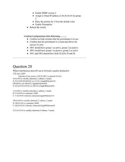 CCNA Practice Exam - Page 15 preview image