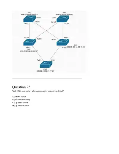 CCNA Practice Exam - Page 18 preview image