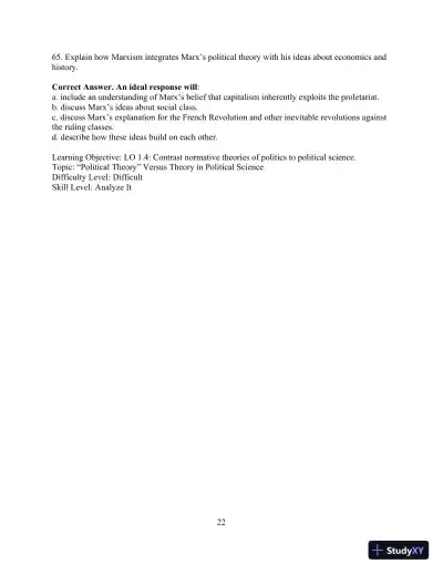 Test Bank for Revel for Political Science: An Introduction , 14th Edition - Page 25 preview image