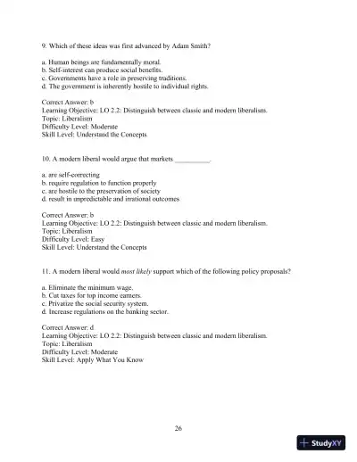 Test Bank for Revel for Political Science: An Introduction , 14th Edition - Page 29 preview image