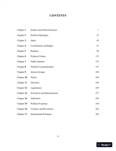 Test Bank for Revel for Political Science: An Introduction , 14th Edition - Page 3 preview image