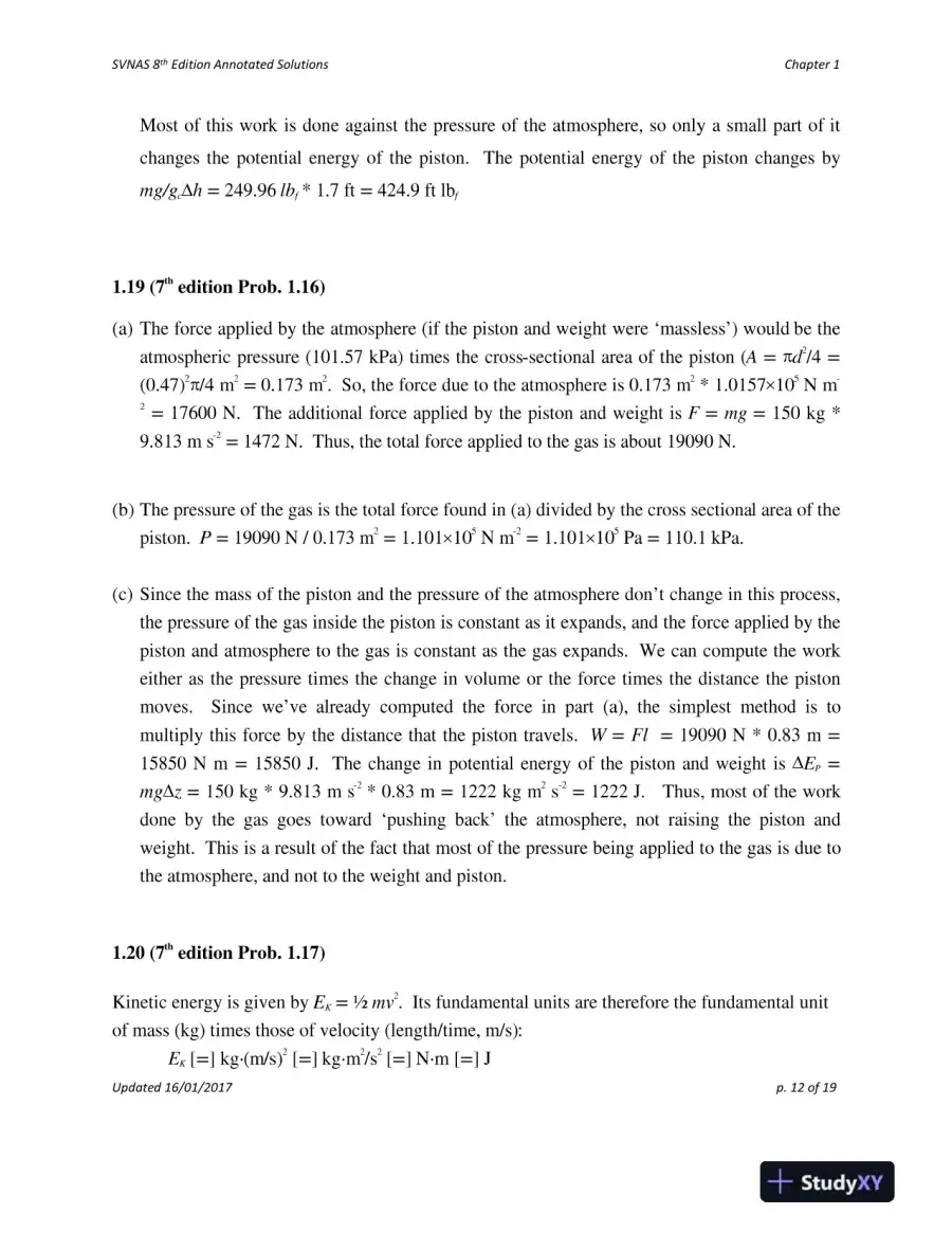 Solution Manual For Introduction to Chemical Engineering Thermodynamics, 8th Edition, page 13