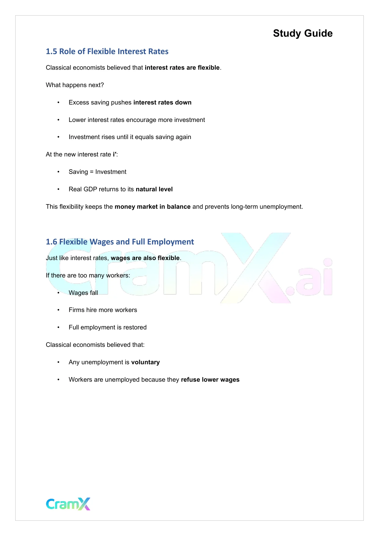 Economics - Classical and Keynesian Theories Output, Employment - Page 4 preview image