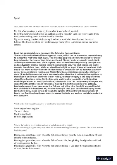 Liberty University INFT 101 Placement Test - English - Page 10 preview image