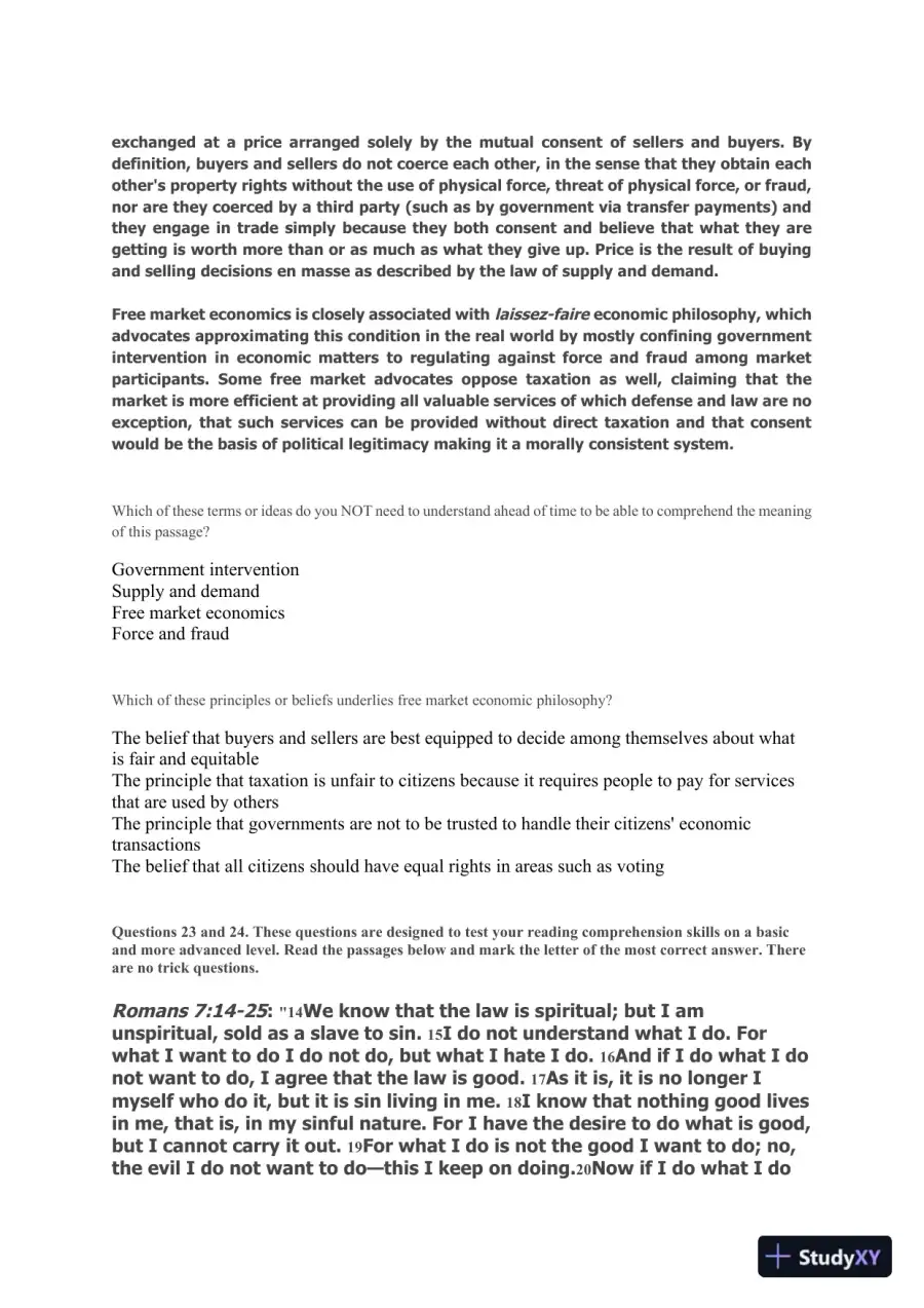 Liberty University INFT 101 Placement Test - English, page 4