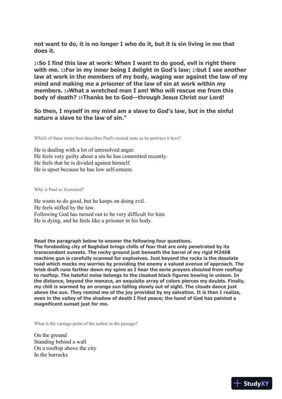 Liberty University INFT 101 Placement Test - English, page 5