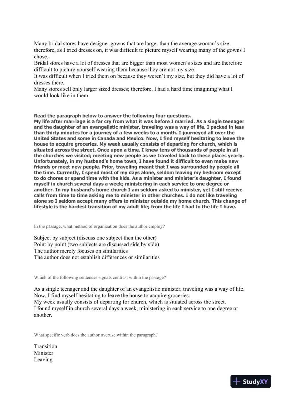 Liberty University INFT 101 Placement Test - English, page 9