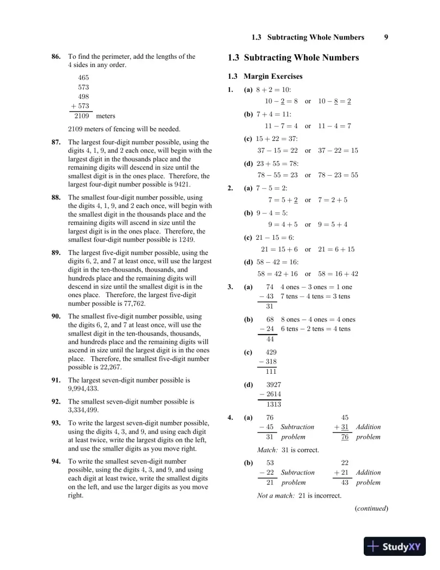 Solution Manual for Basic College Mathematics, 10th Edition, page 15