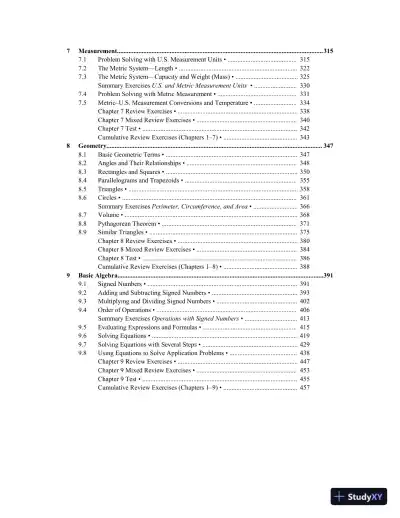 Solution Manual for Basic College Mathematics, 10th Edition - Page 5 preview image