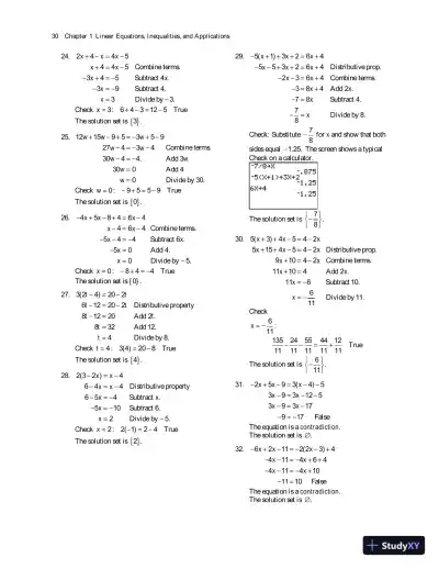 Algebra for College Students, 8th Edition Solution Manual - Page 12 preview image