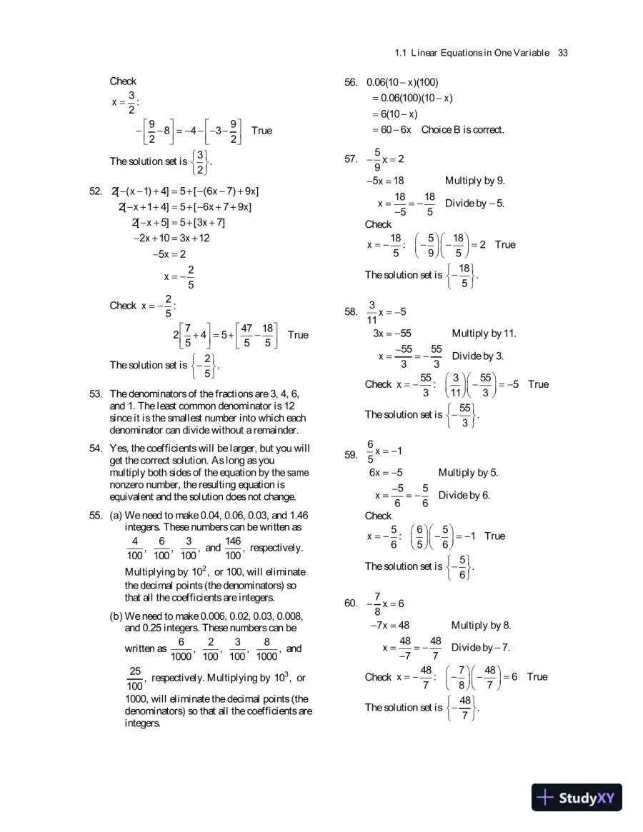 Algebra for College Students, 8th Edition Solution Manual, page 15