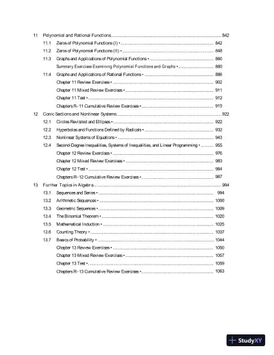 Algebra for College Students, 8th Edition Solution Manual - Page 7 preview image