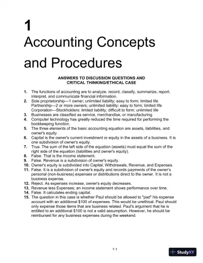 Solution Manual for College Accounting: A Practical Approach, 14th Edition - Page 3 preview image