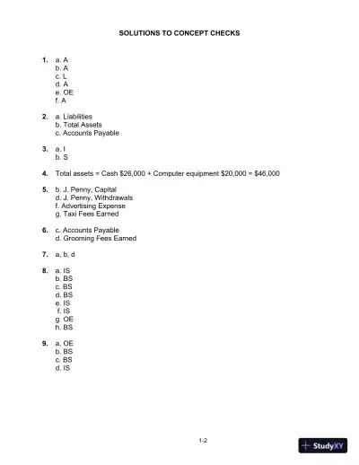 Solution Manual for College Accounting: A Practical Approach, 14th Edition - Page 4 preview image