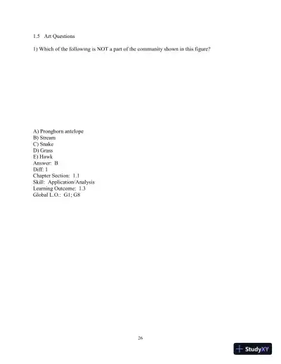 Solution Manual for Biology Life on Earth, 11th Edition - Page 27 preview image