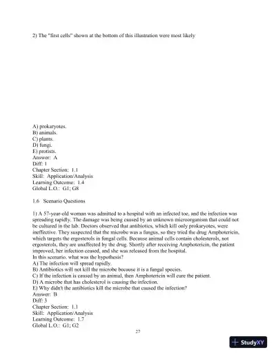 Solution Manual for Biology Life on Earth, 11th Edition - Page 28 preview image