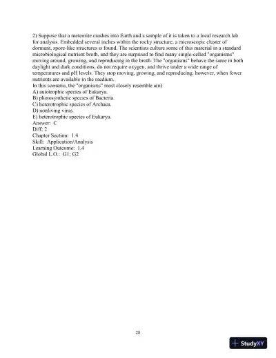 Solution Manual for Biology Life on Earth, 11th Edition - Page 29 preview image