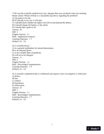 Solution Manual for Biology Life on Earth, 11th Edition - Page 4 preview image