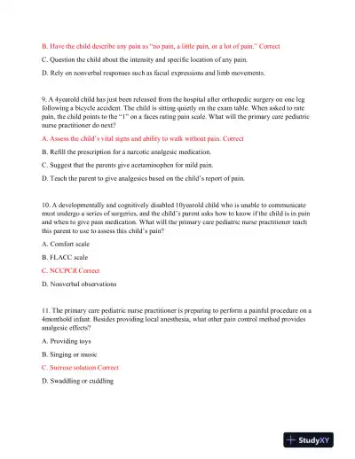 MN580 Child Care Midterm Exam With Answers (61 Solved Questions) - Page 4 preview image