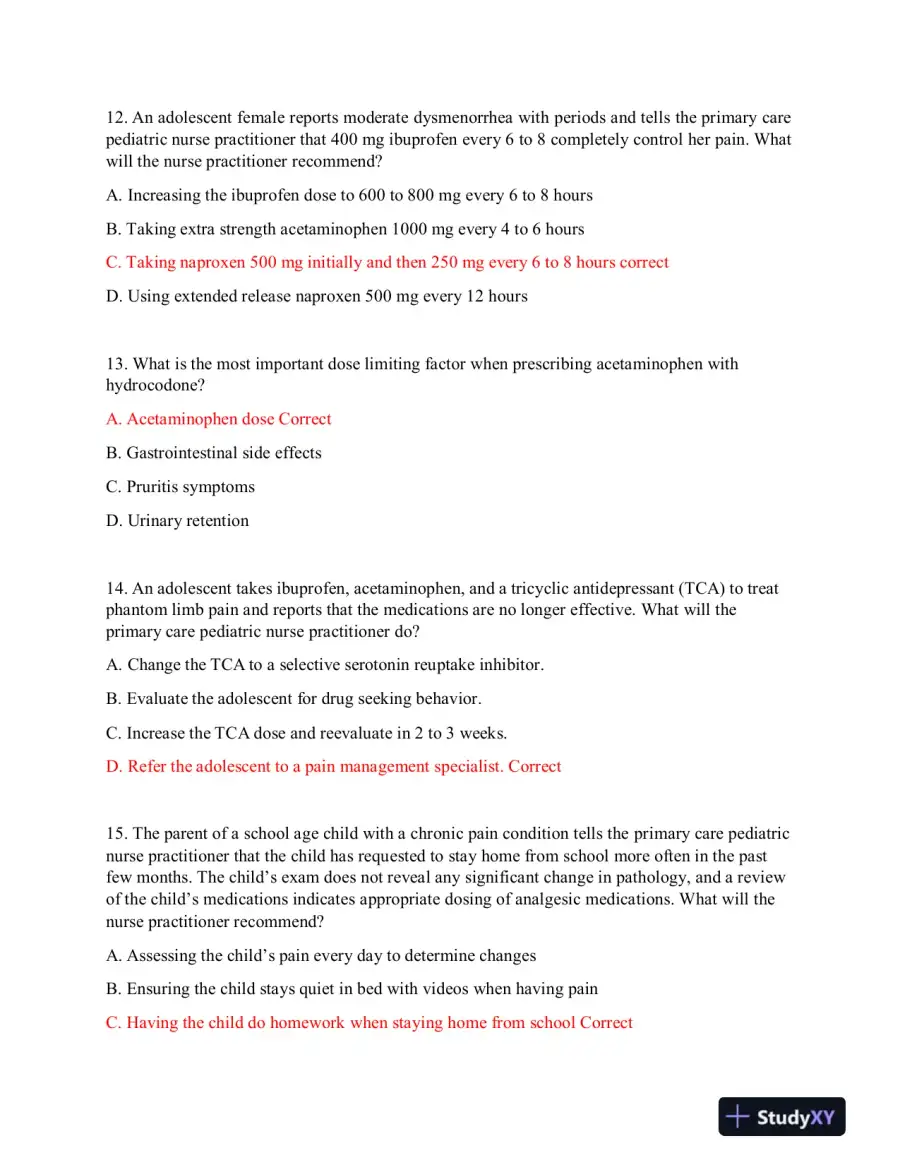 MN580 Child Care Midterm Exam With Answers (61 Solved Questions), page 5
