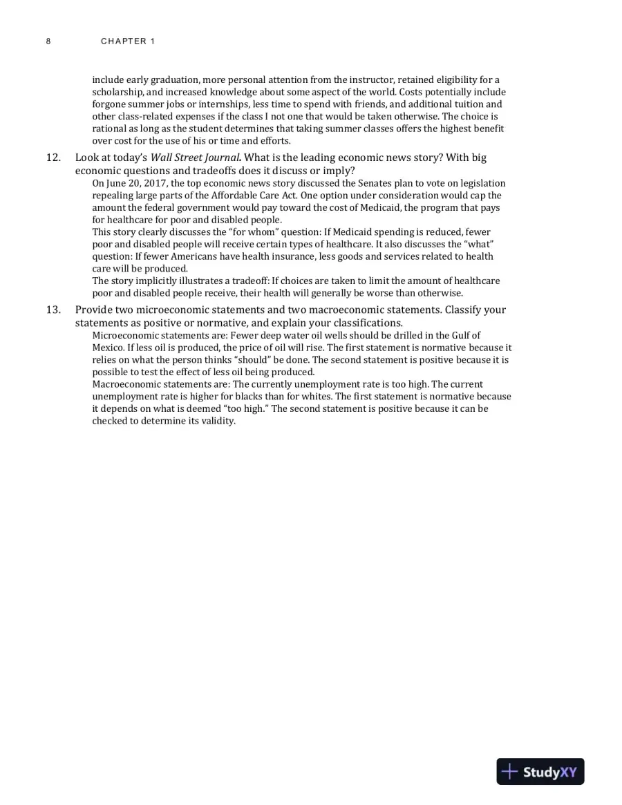 Solution Manual for Economics, 13th Edition, page 11
