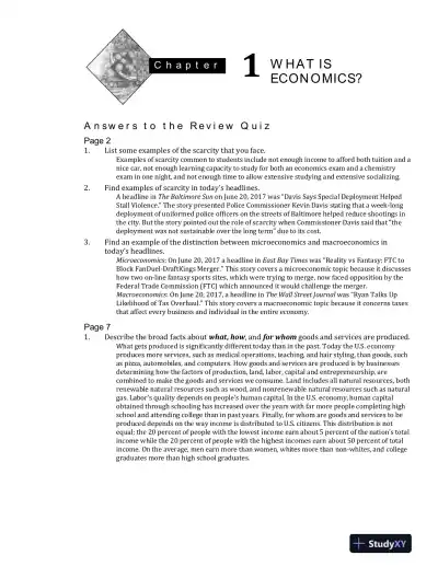 Solution Manual for Economics, 13th Edition - Page 4 preview image