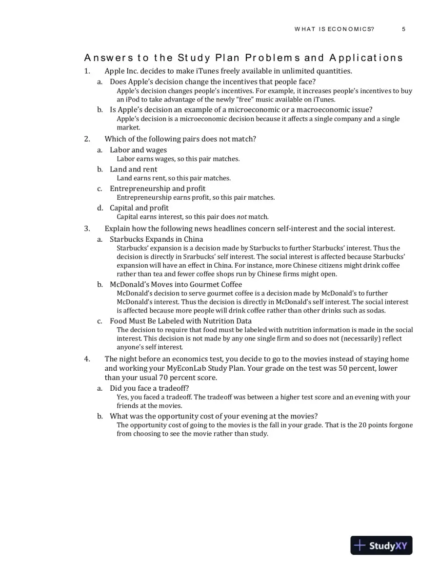 Solution Manual for Economics, 13th Edition, page 8