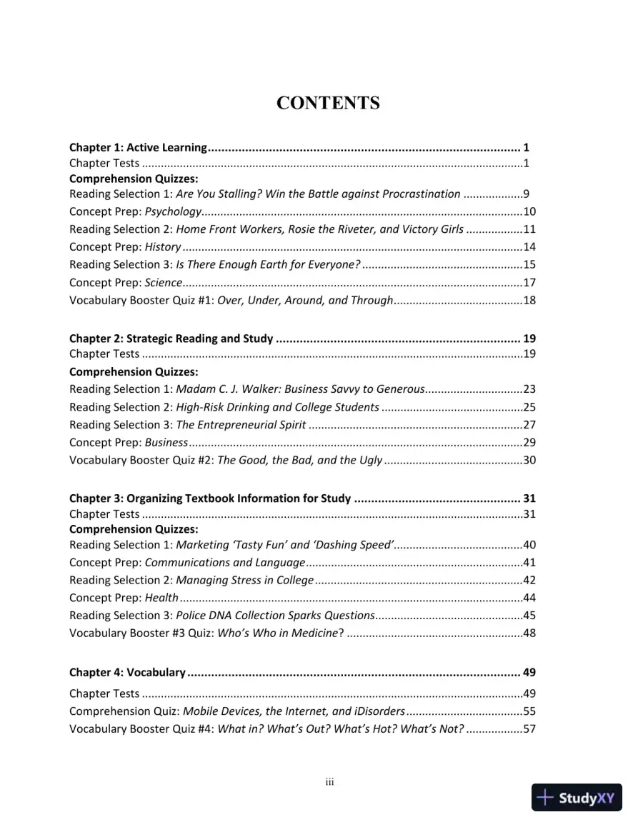 Test Bank for Bridging The Gap: College Reading, 13th Edition, page 3