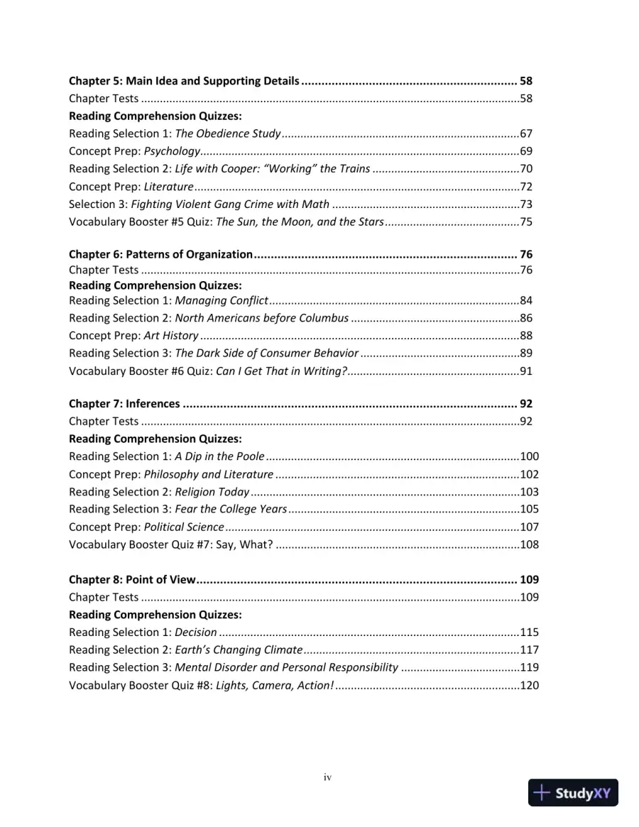 Test Bank for Bridging The Gap: College Reading, 13th Edition, page 4