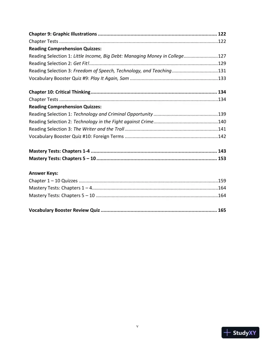 Test Bank for Bridging The Gap: College Reading, 13th Edition, page 5