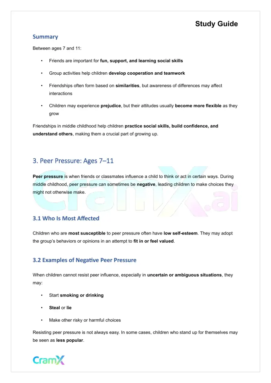 Developmental Psychology - Psychosocial Development Age 7–11, page 4