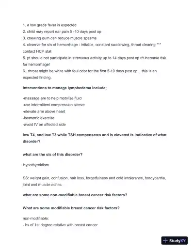 2024-2025 NCLEX Rationals and Study Guide with Answers (168 Solved Questions) - Page 10 preview image