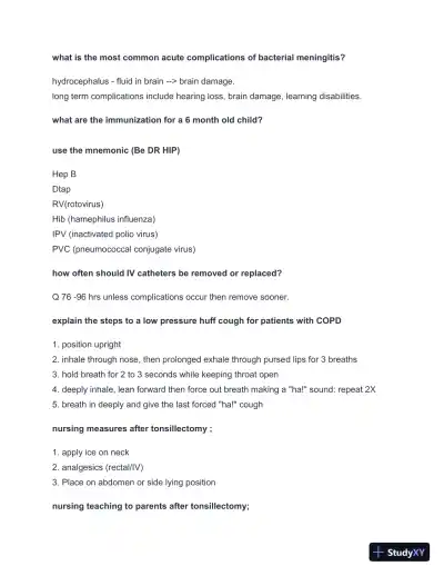 2024-2025 NCLEX Rationals and Study Guide with Answers (168 Solved Questions) - Page 9 preview image