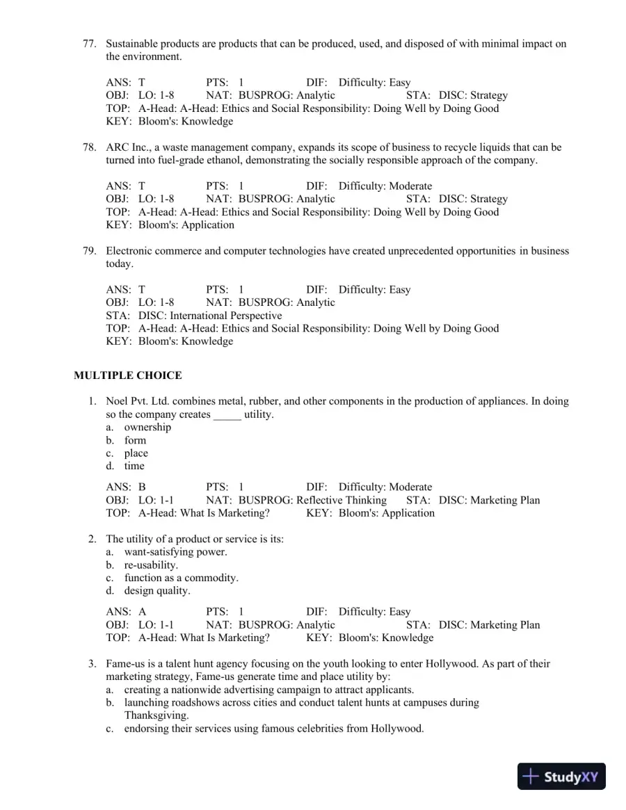 Test Bank For Contemporary Marketing, 16th Edition, page 12