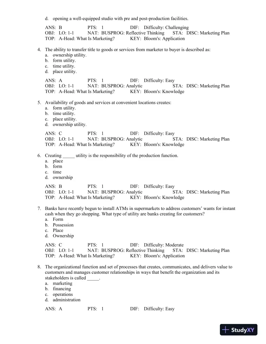 Test Bank For Contemporary Marketing, 16th Edition, page 13