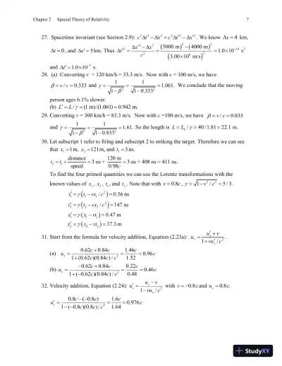 Solution Manual for Modern Physics for Scientists and Engineers, 4th Edition - Page 9 preview image