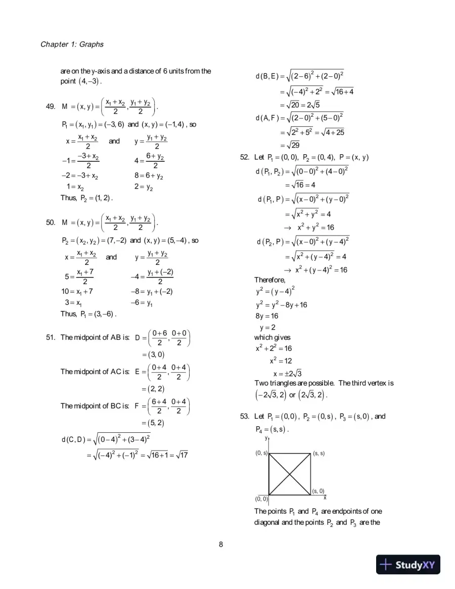 Solution Manual for Precalculus, 8th Edition, page 14