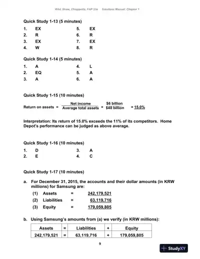 Fundamental Accounting Principles , 24th Edition Solution Manual - Page 10 preview image