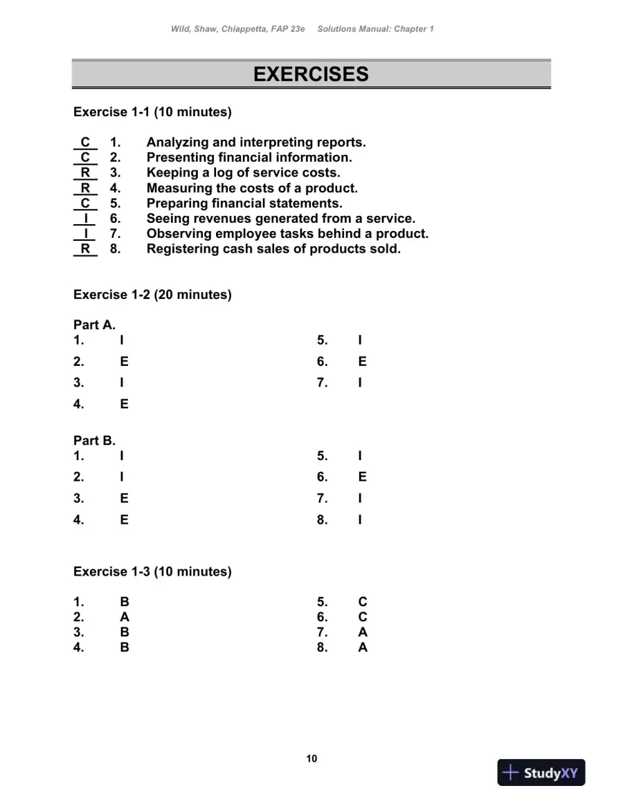 Fundamental Accounting Principles , 24th Edition Solution Manual, page 11